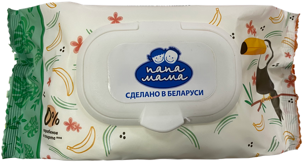 Изображение товара Влажные салфетки детские Папа Мама Детские (12х120шт)