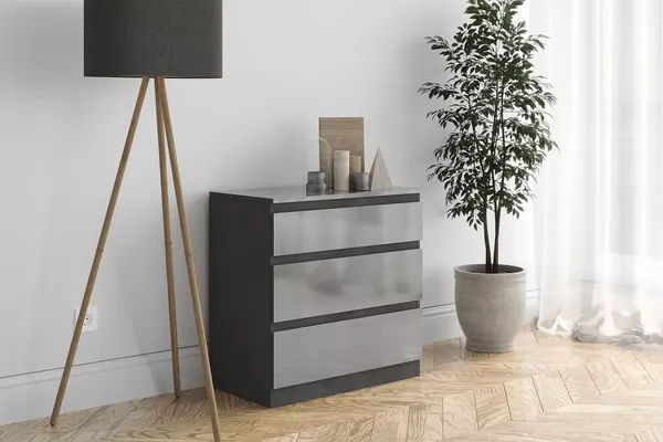 Изображение товара Комод Stolline Stolline Морвик 465.03 (черный глянец)