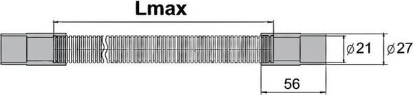 Изображение товара Сливной шланг VIRPlast 70980434 (2м)
