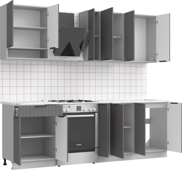 Изображение товара Кухонный гарнитур Arvento АНТА-плюс 1.8м (графит)