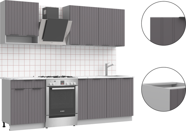Изображение товара Кухонный гарнитур Arvento АНТА-плюс 1.8м (графит)
