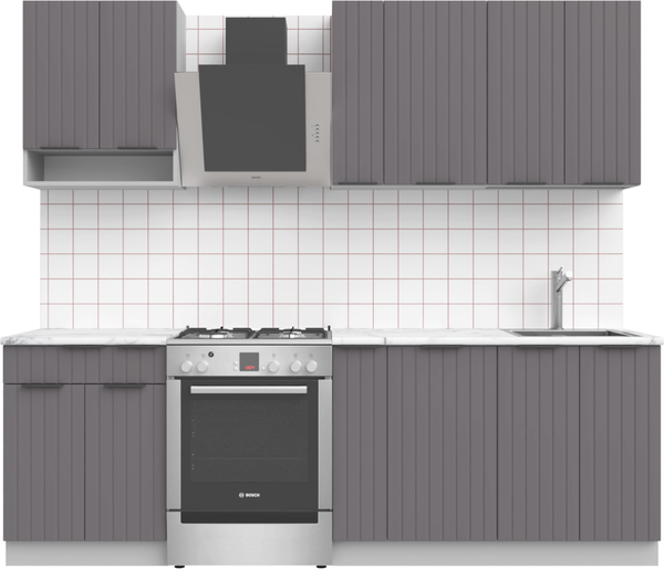 Изображение товара Кухонный гарнитур Arvento АНТА-плюс 1.8м (графит)