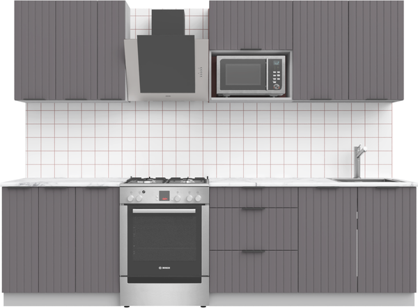 Изображение товара Кухонный гарнитур Arvento АНТА-плюс 2.2м (графит)