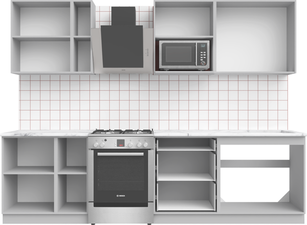 Изображение товара Кухонный гарнитур Arvento АНТА-плюс 2.2м (графит)