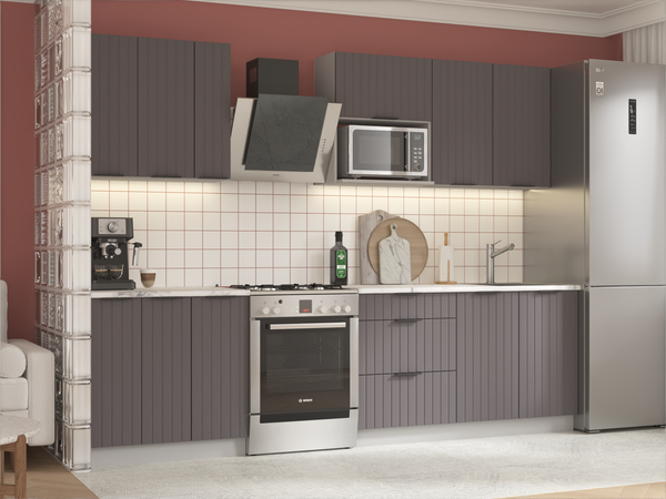 Изображение товара Кухонный гарнитур Arvento АНТА-плюс 2.2м (графит)