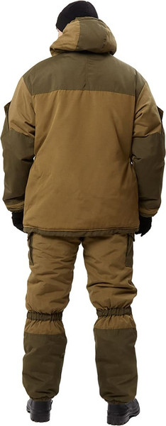 Изображение товара Костюм для охоты и рыбалки УРСУС Горка светлый-хаки/темный-хаки Полибрезент/ КОС288-ЗМ (р.44-46, 182-188)