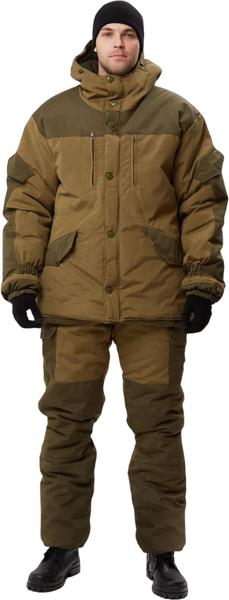 Изображение товара Костюм для охоты и рыбалки УРСУС Горка светлый-хаки/темный-хаки Полибрезент/ КОС288-ЗМ (р.44-46, 182-188)