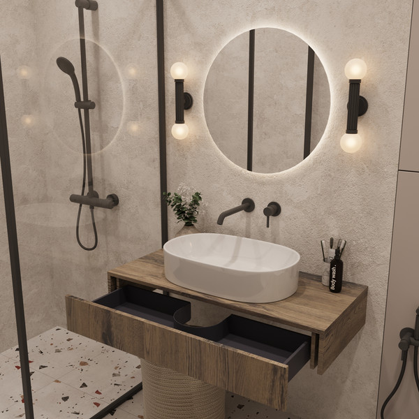 Изображение товара Тумба под умывальник ЗОВ Токио Премиум 80 / TP80AWPTOC2 (аттик)