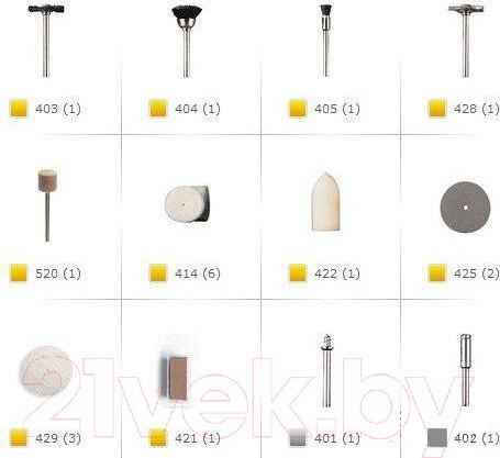 Изображение товара Набор насадок для гравера Dremel 2.615.068.4JA