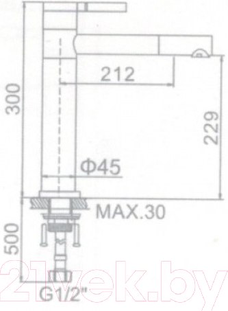 Изображение товара Смеситель Ledeme L1152-2