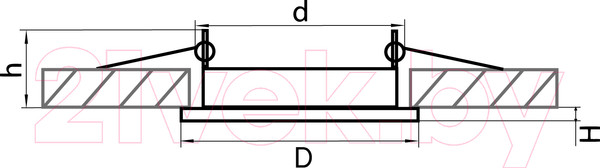 Изображение товара Точечный светильник Lightstar Tensio 212111