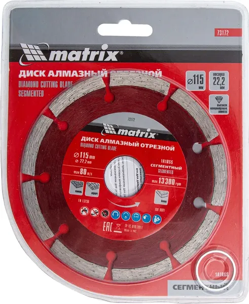Изображение товара Отрезной диск алмазный Matrix 73172