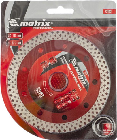 Изображение товара Отрезной диск алмазный Matrix 73122