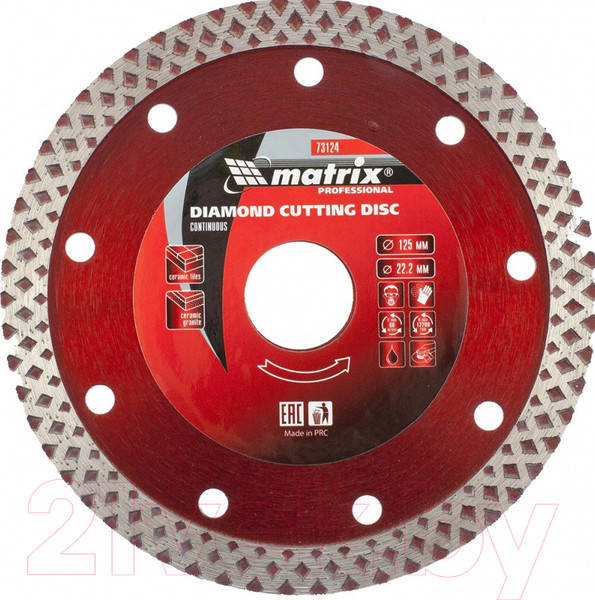 Изображение товара Отрезной диск алмазный Matrix 73124
