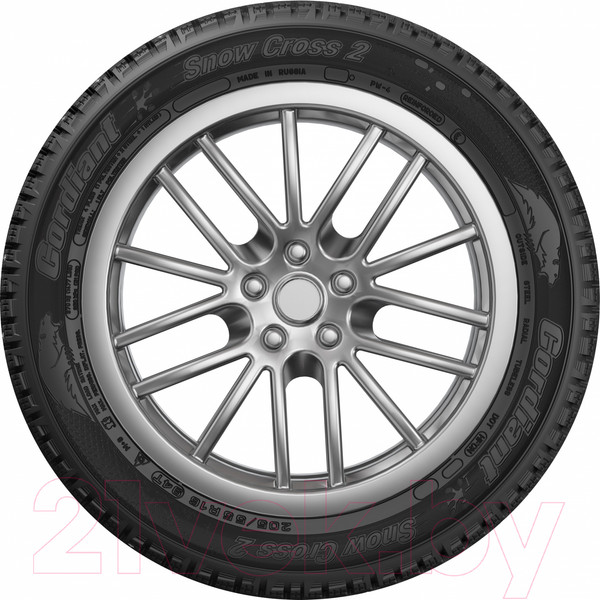 Изображение товара Зимняя шина Cordiant Snow Cross 2 185/65R15 92T (шипы)