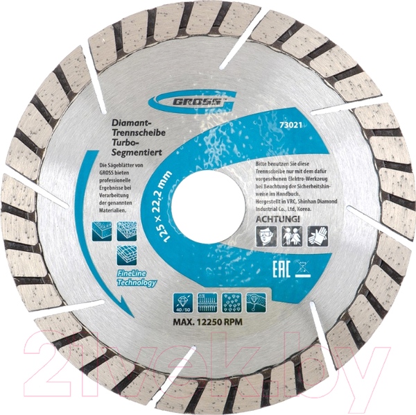 Изображение товара Отрезной диск алмазный Gross 73019