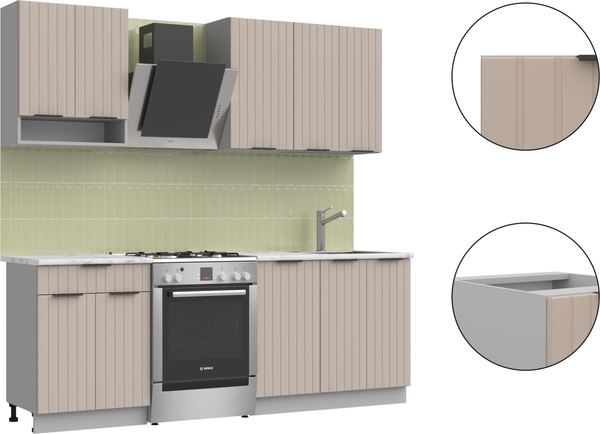 Изображение товара Кухонный гарнитур Arvento АНТА-плюс 1.6м (капучино)