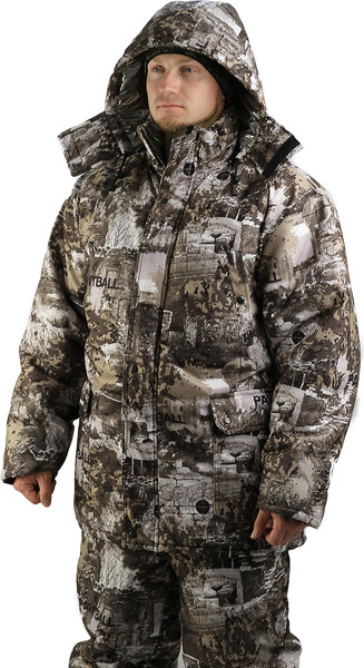Изображение товара Костюм для охоты и рыбалки УРСУС Тайга термофольга мембрана кмф Paintball / КОС111-130 (р.56-58, 170-176)