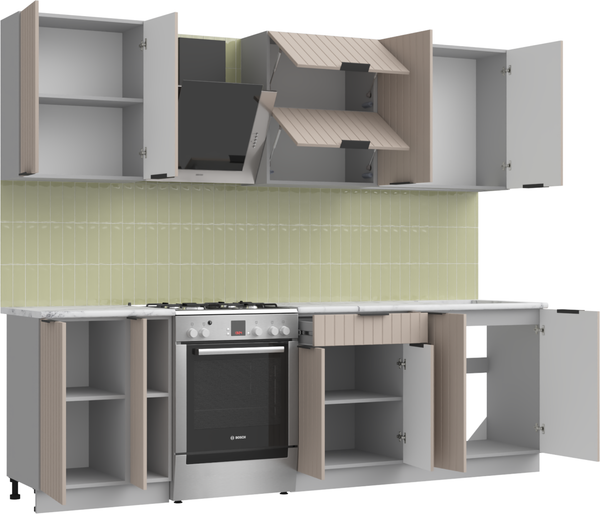 Изображение товара Кухонный гарнитур Arvento АНТА-плюс 2м (капучино)