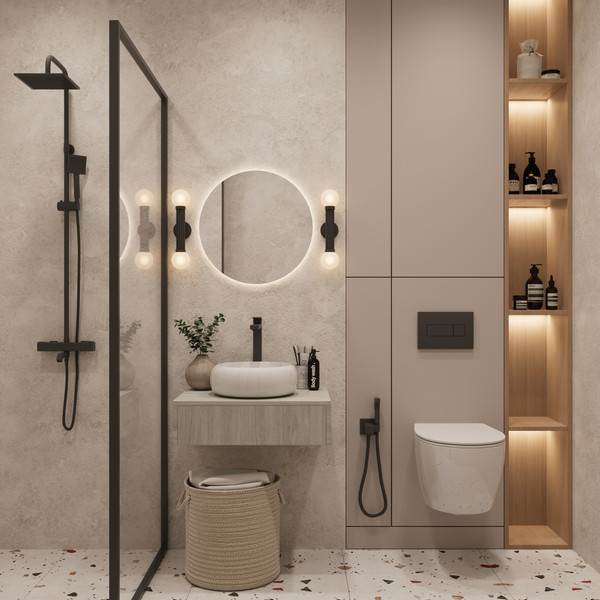 Изображение товара Тумба под умывальник ЗОВ Токио Премиум 60 / TP60ELSPTOC2 (вяз либерти серебряный)