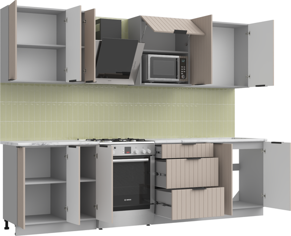 Изображение товара Кухонный гарнитур Arvento АНТА-плюс 2.2м (капучино)