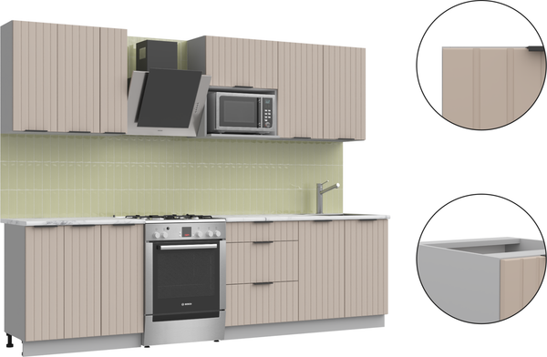 Изображение товара Кухонный гарнитур Arvento АНТА-плюс 2.2м (капучино)