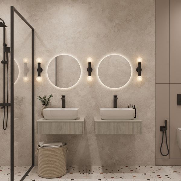 Изображение товара Тумба под умывальник ЗОВ Токио Премиум 70 / TP70ELSPTOC2 (вяз либерти серебряный)