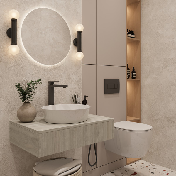 Изображение товара Тумба под умывальник ЗОВ Токио Премиум 70 / TP70ELSPTOC2 (вяз либерти серебряный)