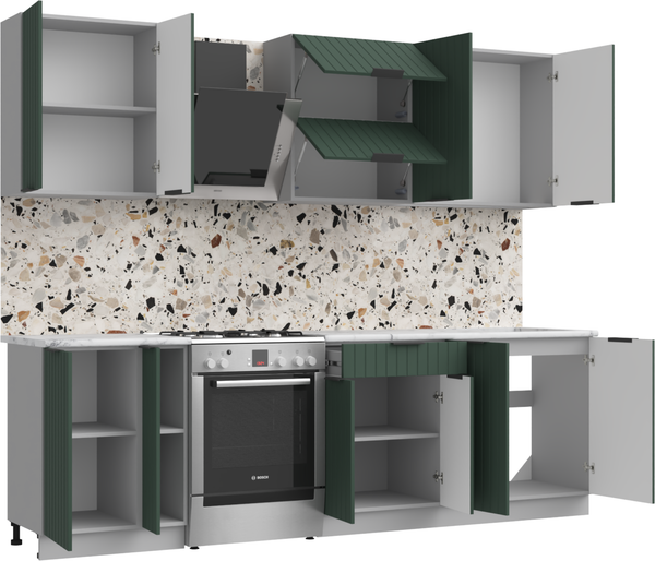 Изображение товара Кухонный гарнитур Arvento АНТА-плюс 2м (зеленый)