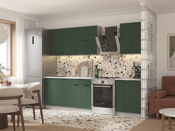 Изображение товара Кухонный гарнитур Arvento АНТА-плюс 2м (зеленый)