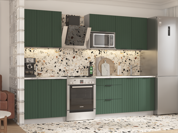 Изображение товара Кухонный гарнитур Arvento АНТА-плюс 2.2м (зеленый)