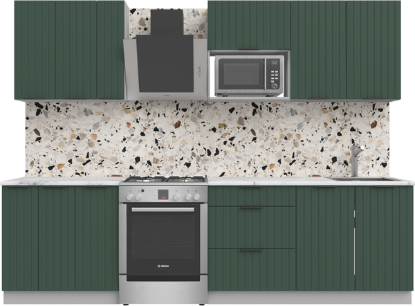 Изображение товара Кухонный гарнитур Arvento АНТА-плюс 2.2м (зеленый)