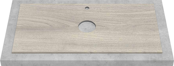 Изображение товара Тумба под умывальник ЗОВ Токио Премиум 80 / TP80ELSPTOC2 (вяз либерти серебряный)