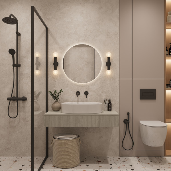 Изображение товара Тумба под умывальник ЗОВ Токио Премиум 100 / TP100ELSPTOC2 (вяз либерти серебряный)