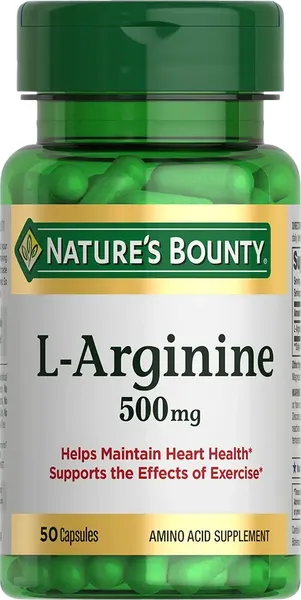 Изображение товара L-аргинин Nature's Bounty 500мг (50 капсул)
