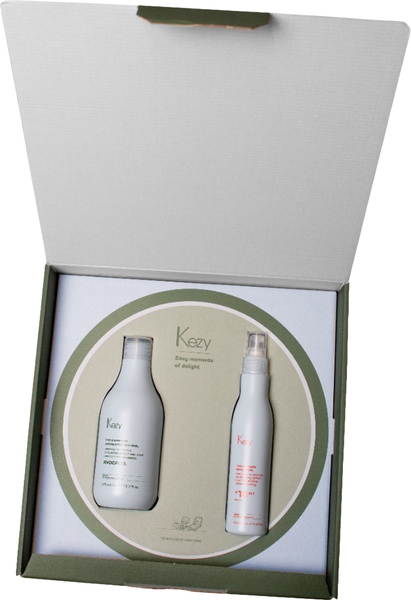 Изображение товара Набор косметики для волос Kezy Я не пицца Avocado Шампунь 375мл+Маска-спрей 200мл