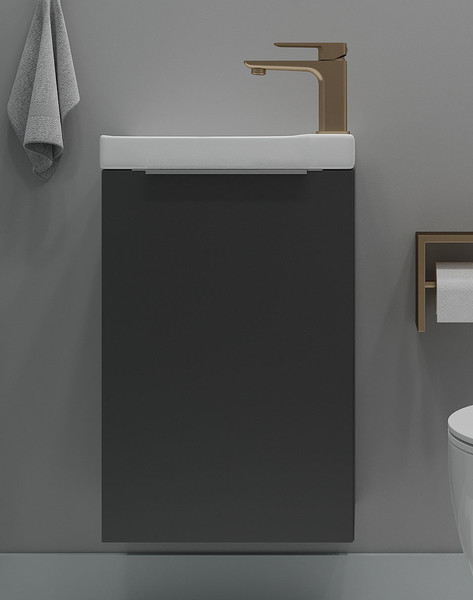 Изображение товара Тумба под умывальник ЗОВ Монови Слим 40 / S40LG0LG7091B (антрацит)