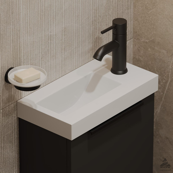 Изображение товара Тумба под умывальник ЗОВ Монови Слим 40 / S40LG0LG7091B (антрацит)