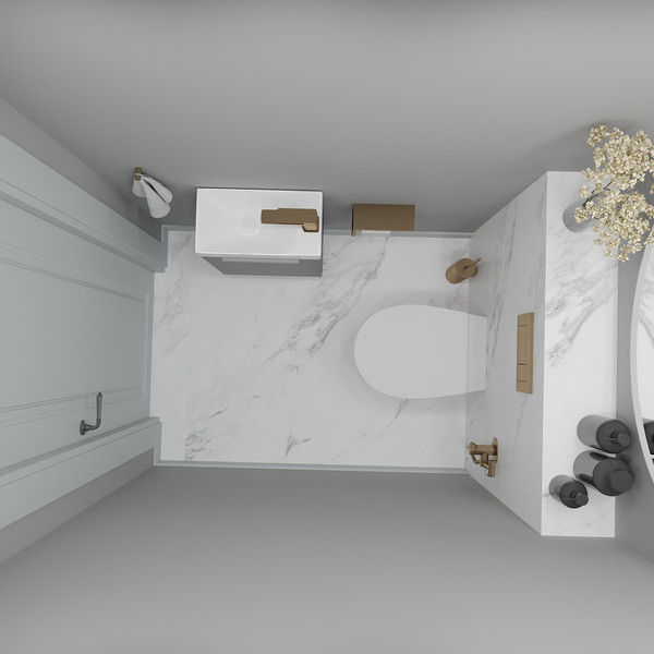 Изображение товара Тумба под умывальник ЗОВ Монови Слим 40 / S40LG0LG7091B (антрацит)