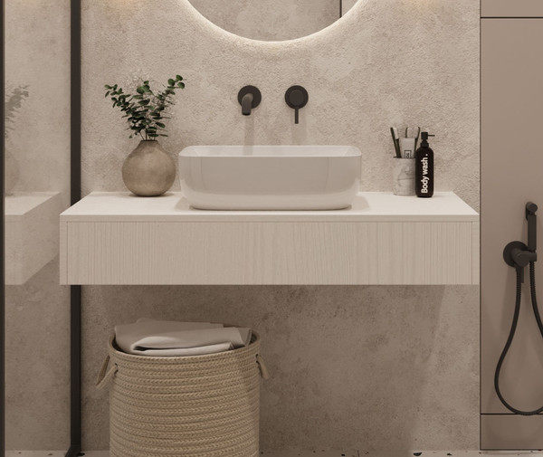 Изображение товара Тумба под умывальник ЗОВ Токио Премиум 100 / TP100WWPTOC2 (белый)