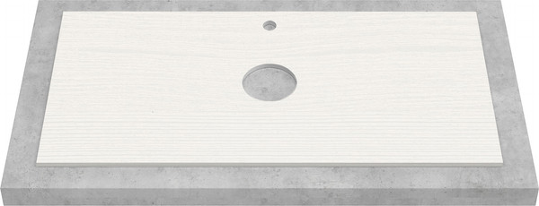 Изображение товара Тумба под умывальник ЗОВ Токио Премиум 100 / TP100WWPTOC2 (белый)