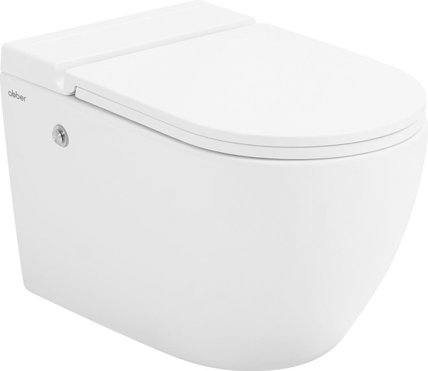 Изображение товара Унитаз подвесной с инсталляцией Abber Bequem AC1108P-AC0101P (с импульсным смывом)