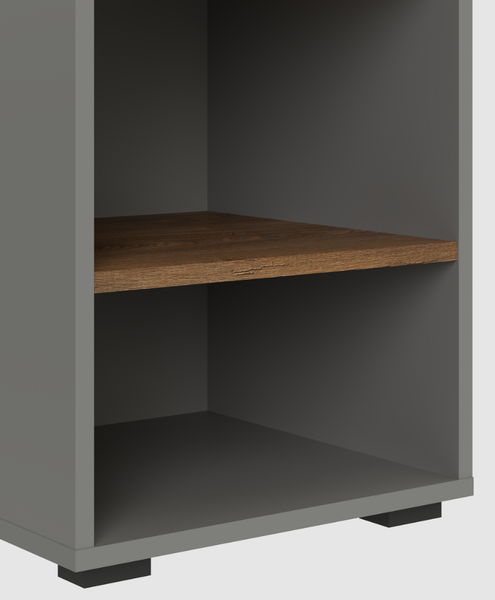 Изображение товара Тумба MySTAR ИВ-126.03 (дымчатый алмаз/дуб канзас)