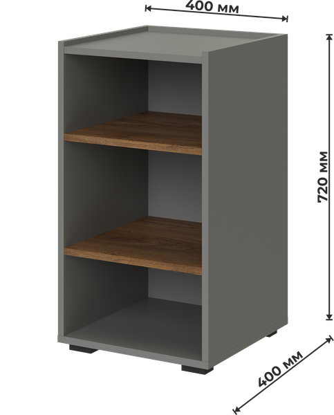 Изображение товара Тумба MySTAR ИВ-126.03 (дымчатый алмаз/дуб канзас)