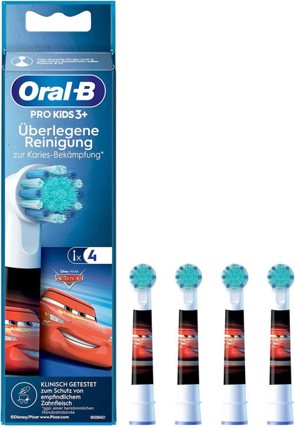Изображение товара Набор насадок для зубной щетки Oral-B Cars Extra Soft (4шт)