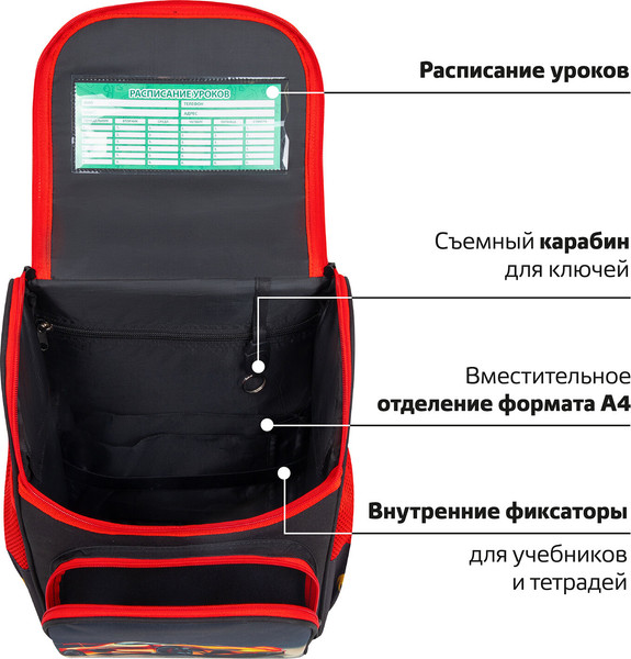 Изображение товара Школьный рюкзак Пифагор Basic 272045