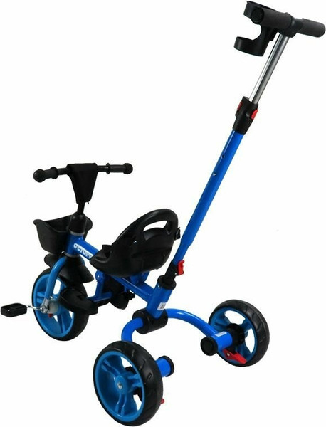 Изображение товара Трехколесный велосипед с ручкой Maxiscoo Octopus 2023 / MSC-TCL2302BL (синий, разобранный, в коробке)