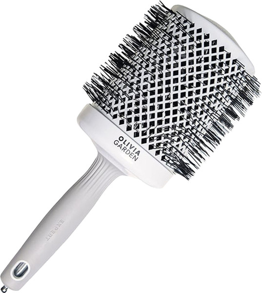 Изображение товара Брашинг для расчески Olivia Garden Термобрашинг Expert Blowout Shine White&Grey (80мм)