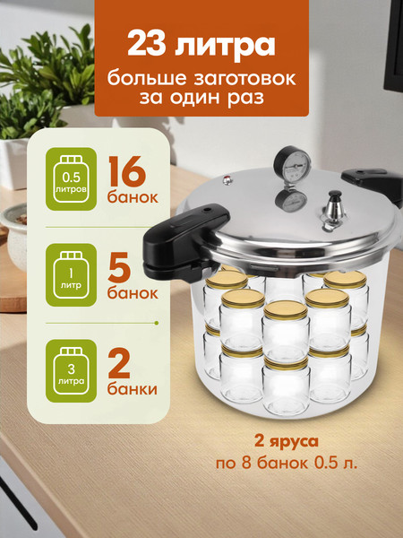 Изображение товара Автоклав для консервирования Sundays ZY25043001 (23л)