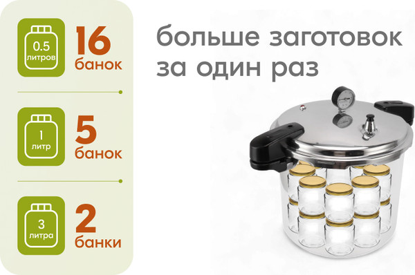 Изображение товара Автоклав для консервирования Sundays ZY25043001 (23л)